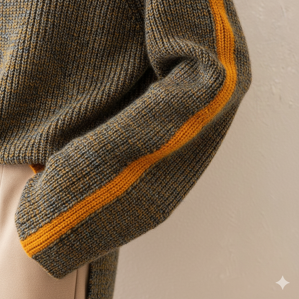 Damen Rollkragenpullover im Retro Strick