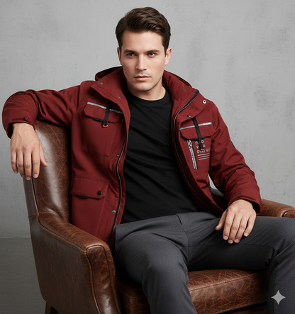 Herren Winterparka mit Kapuze | Winddicht & Warm