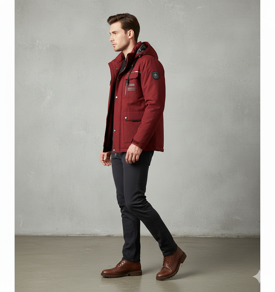 Herren Winterparka mit Kapuze | Winddicht & Warm