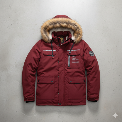 Herren Winterparka mit Kapuze | Winddicht & Warm