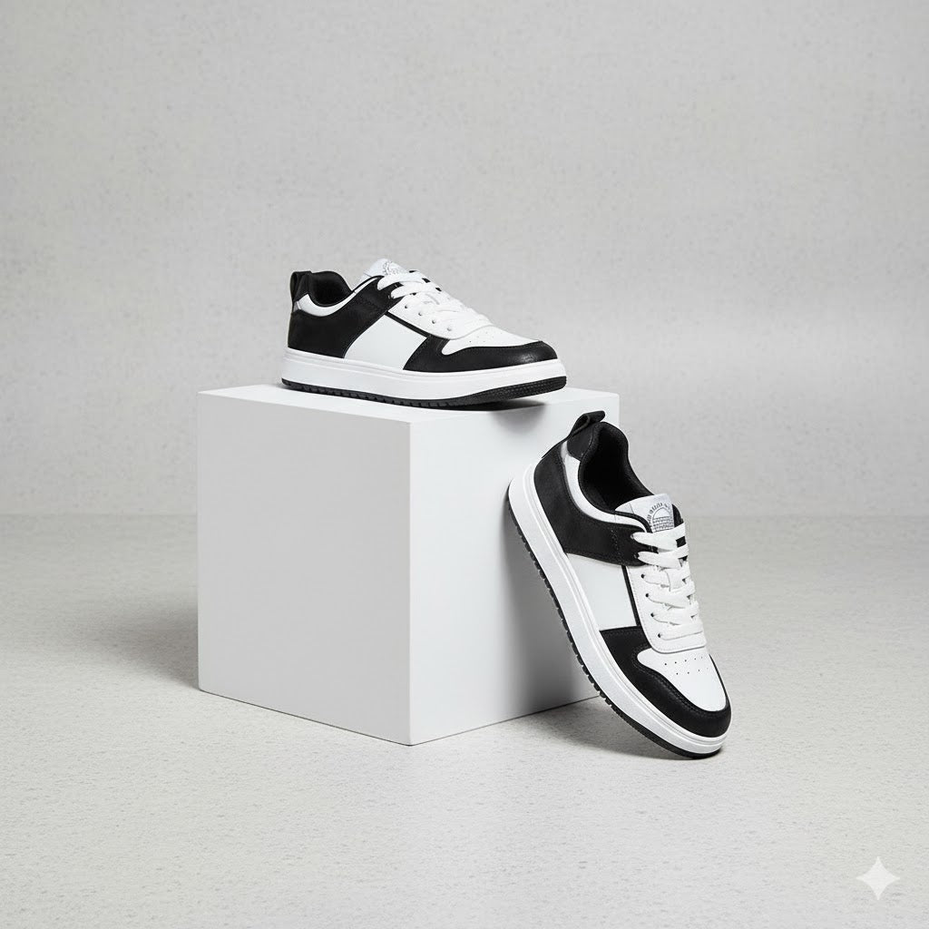 Damen Sneaker modern & bequem | Zweifarbiges Design