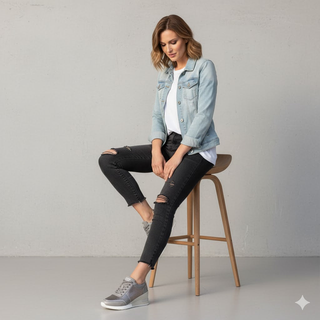 Damen Sneaker mit Keilabsatz | Bequem & Atmungsaktiv