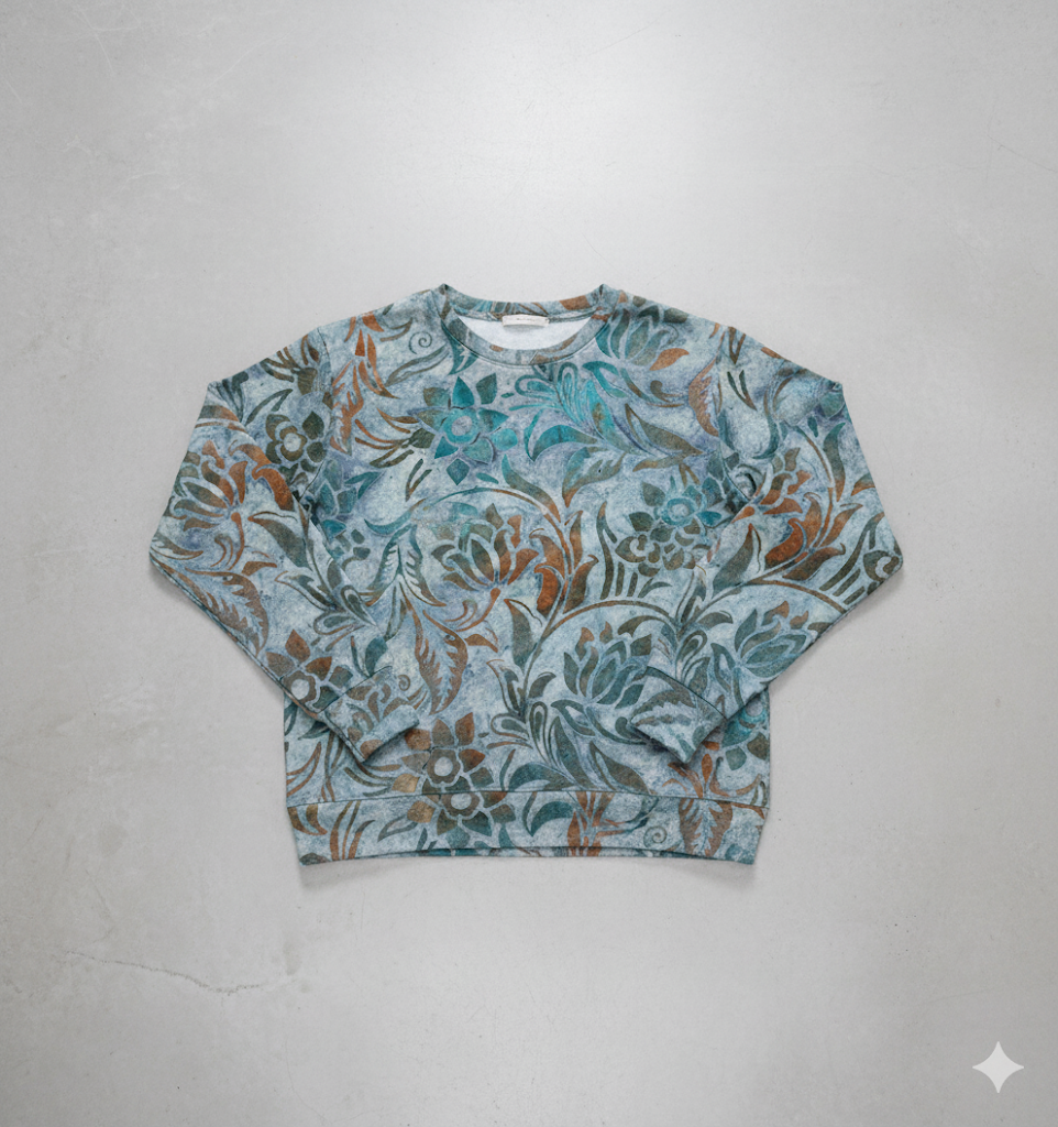 Damen Strickpullover mit Blumenmuster | Locker & Elegant