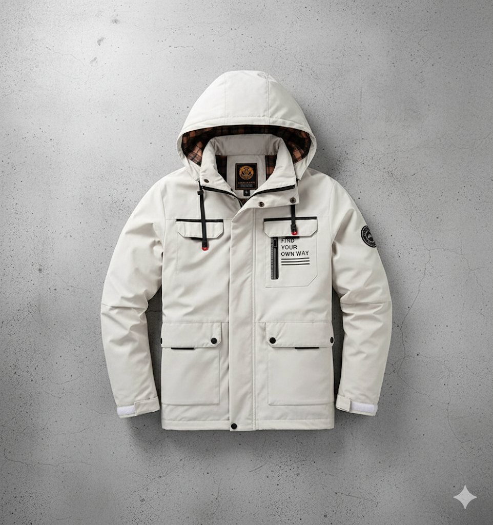 Herren Winterparka mit Kapuze | Winddicht & Warm