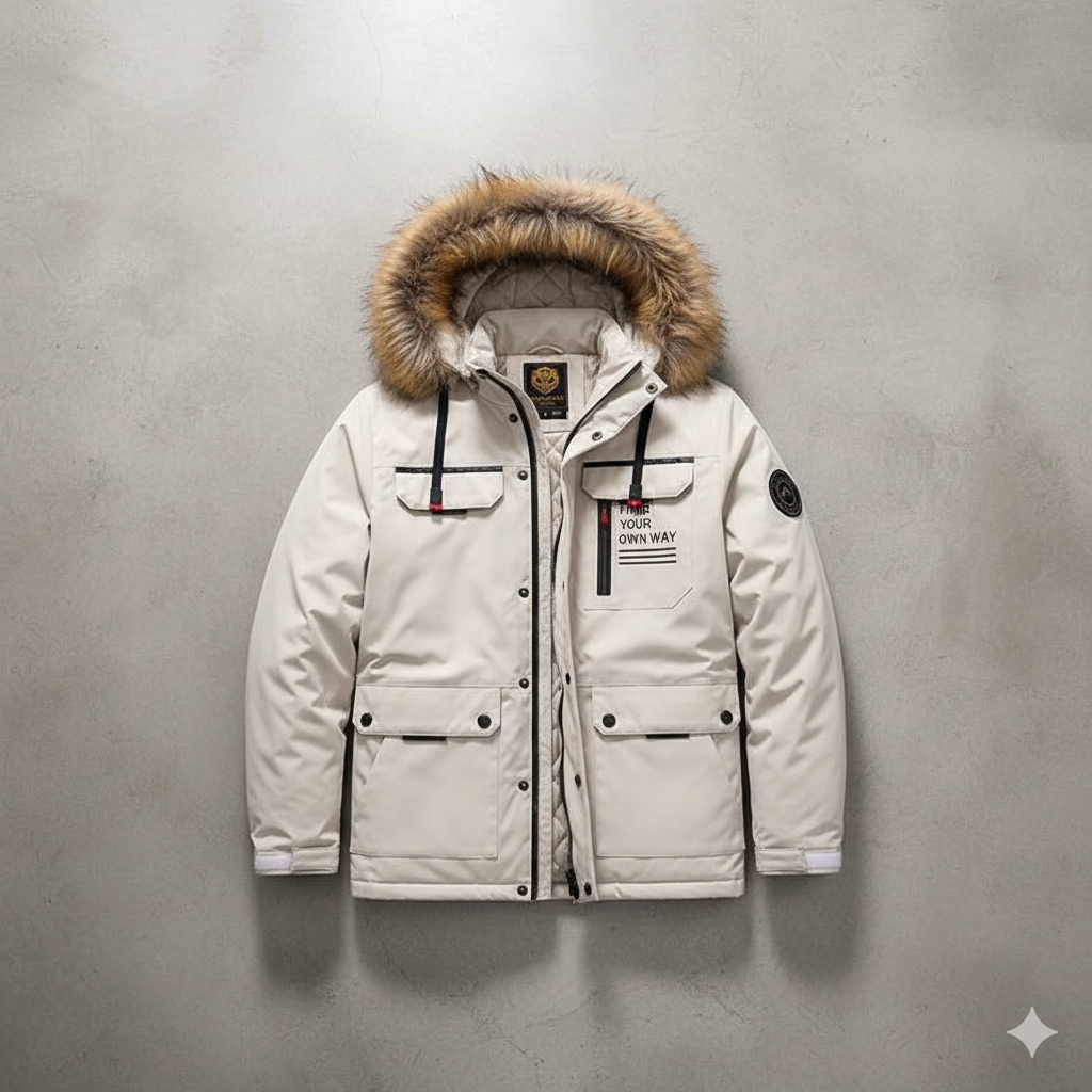 Herren Winterparka mit Kapuze | Winddicht & Warm