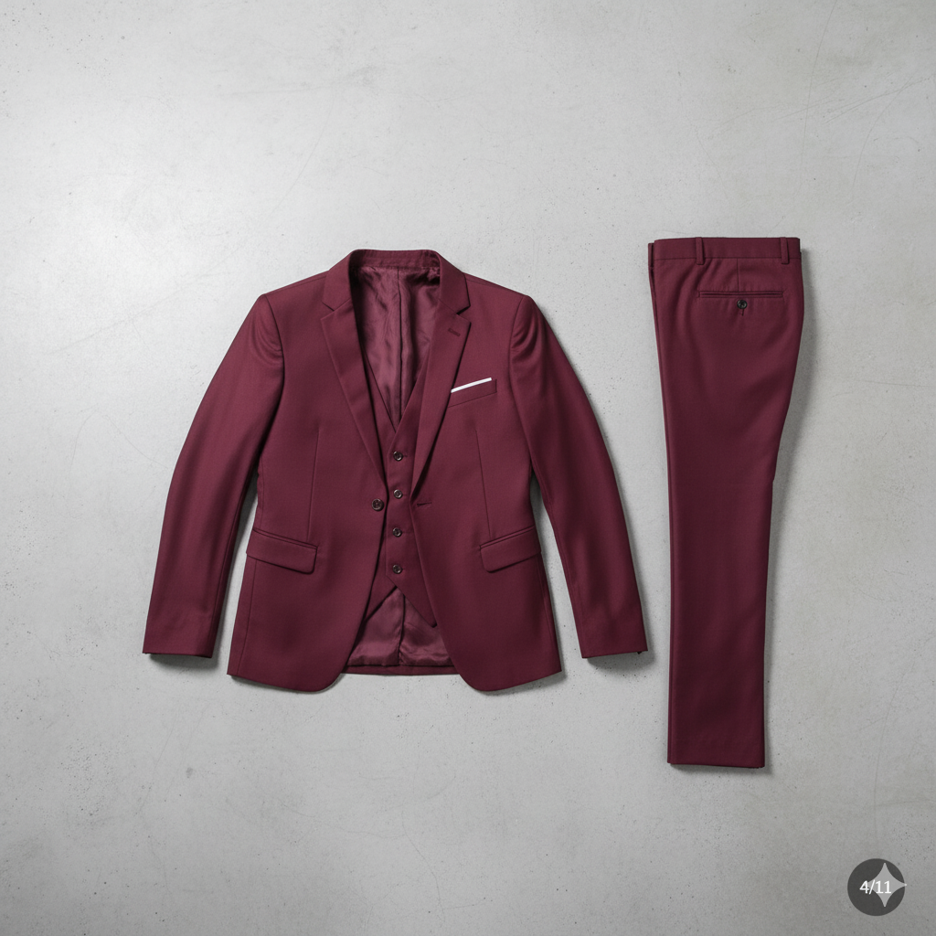 Herren Anzug 3-teilig | Slim Fit Elegant für Business & Hochzeit
