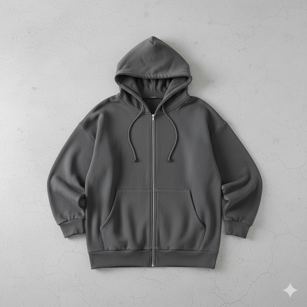 Langer Damen Hoodie mit Reißverschluss | Warm & Bequem für Winter
