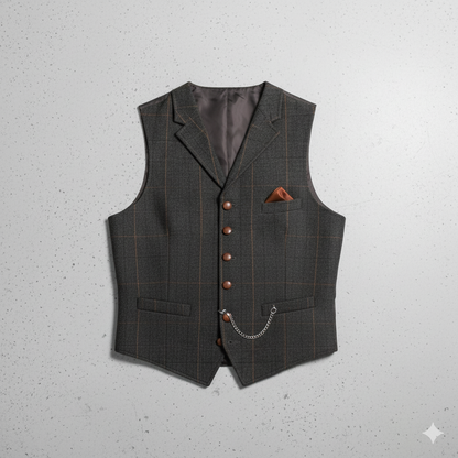 Herren Weste mit Karomuster | Elegant & Modern | Herbst/Winter